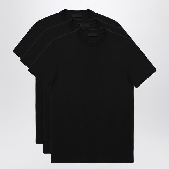 Prada Other - Prada Set Of Three Black Cotton T-Shirts Men